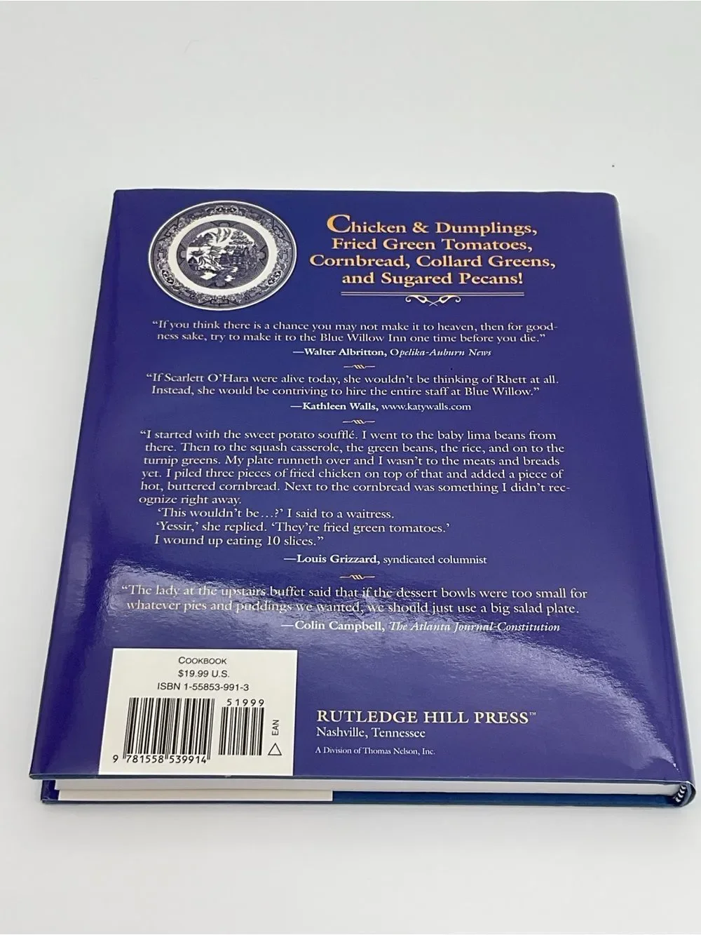 Cookbook by Jane & Michael Stern - Cream/Blue